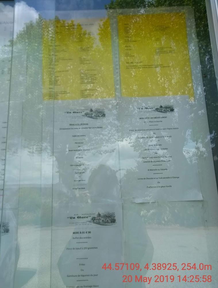 Restaurant De La Gare - Menu Image 3